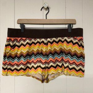 Missoni X Target Velour Chevron Shorts, XL